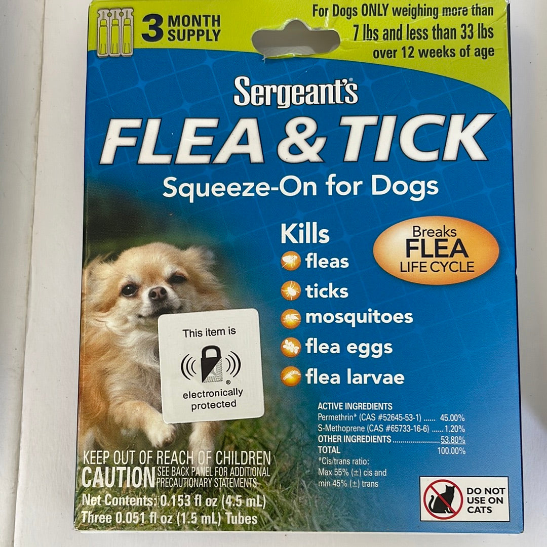 Sergeant’s Dual Action Flea & Tick Squeeze On
