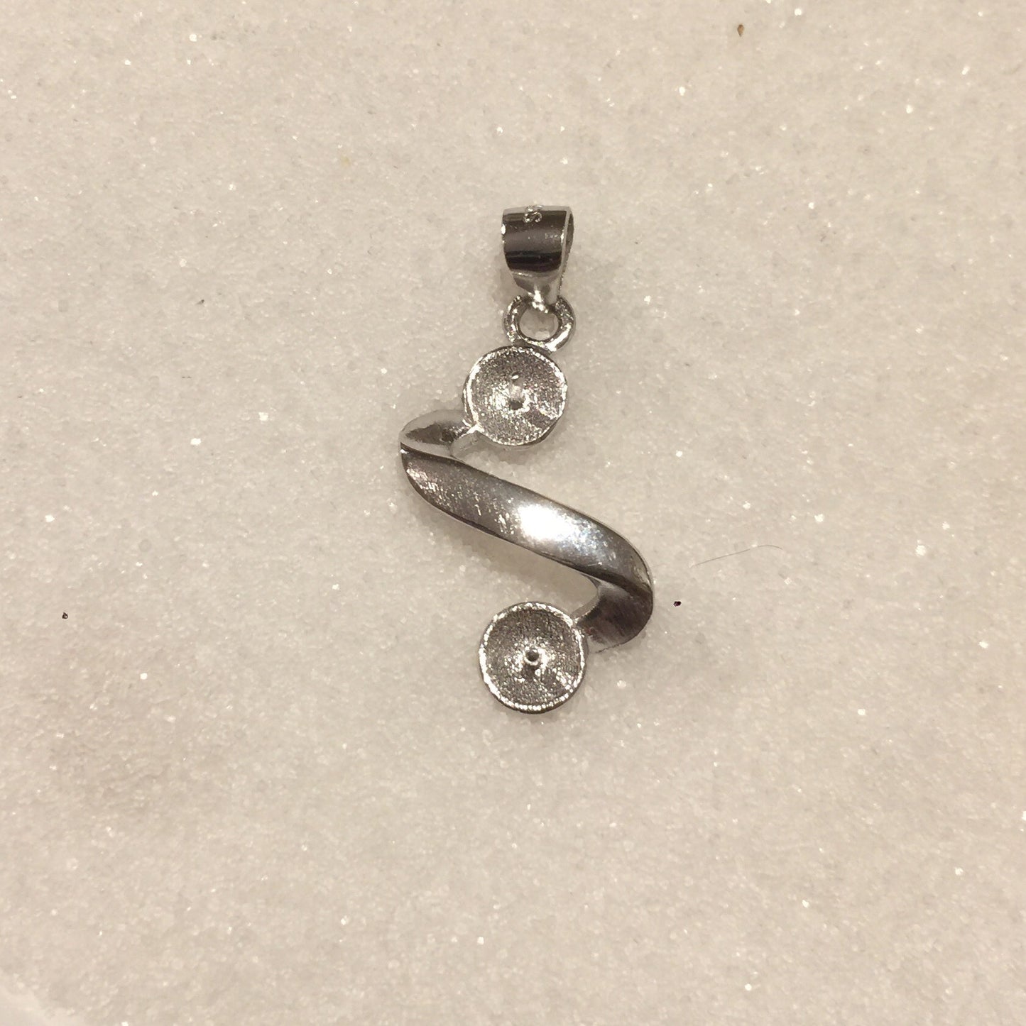 Double S Multi-Pearl Necklace (Sterling silver)