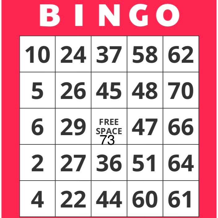 Game, Bingo: 9/19 at 3pm EST