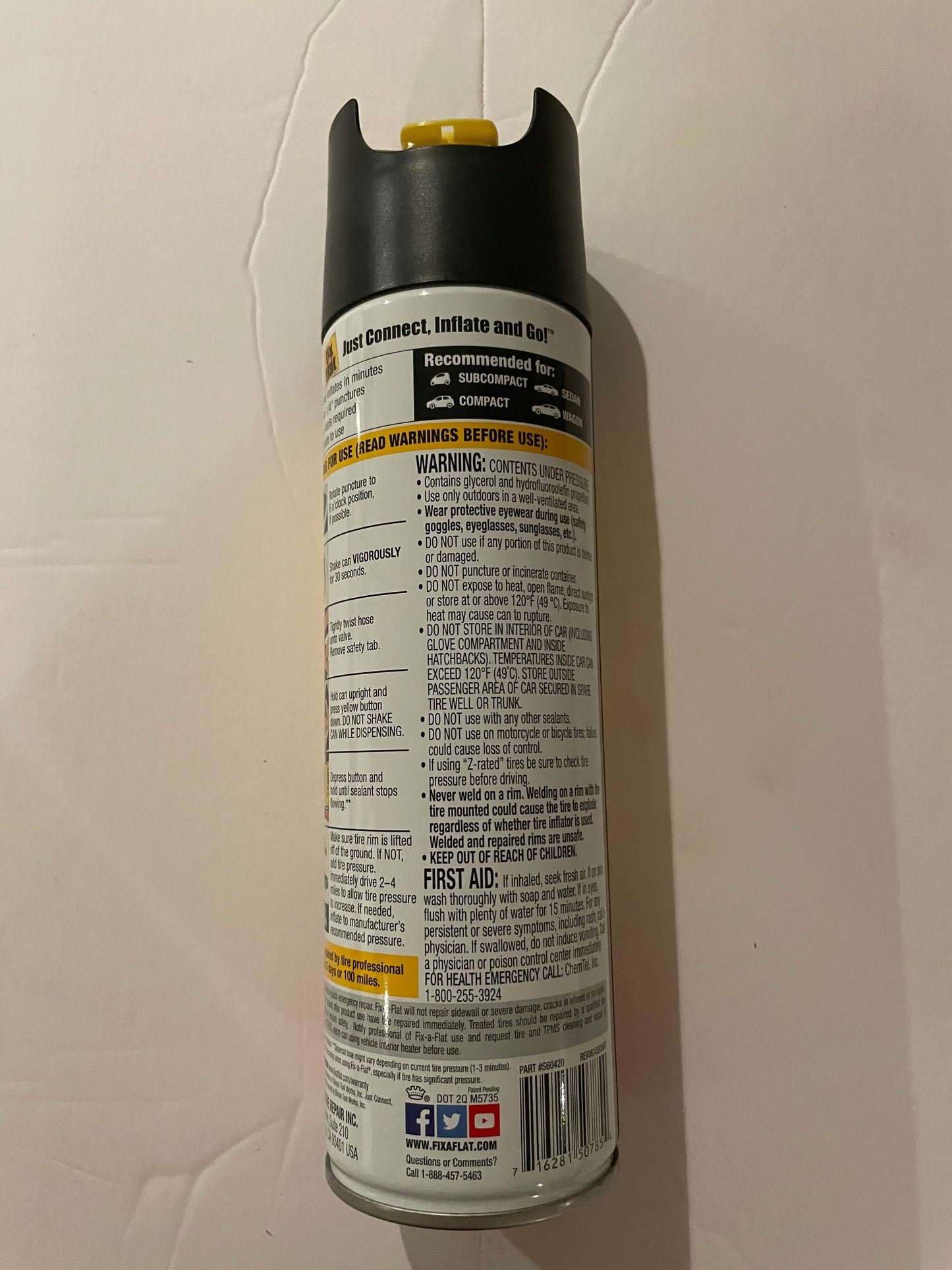 The Original Fix A Flat Tire Inflator