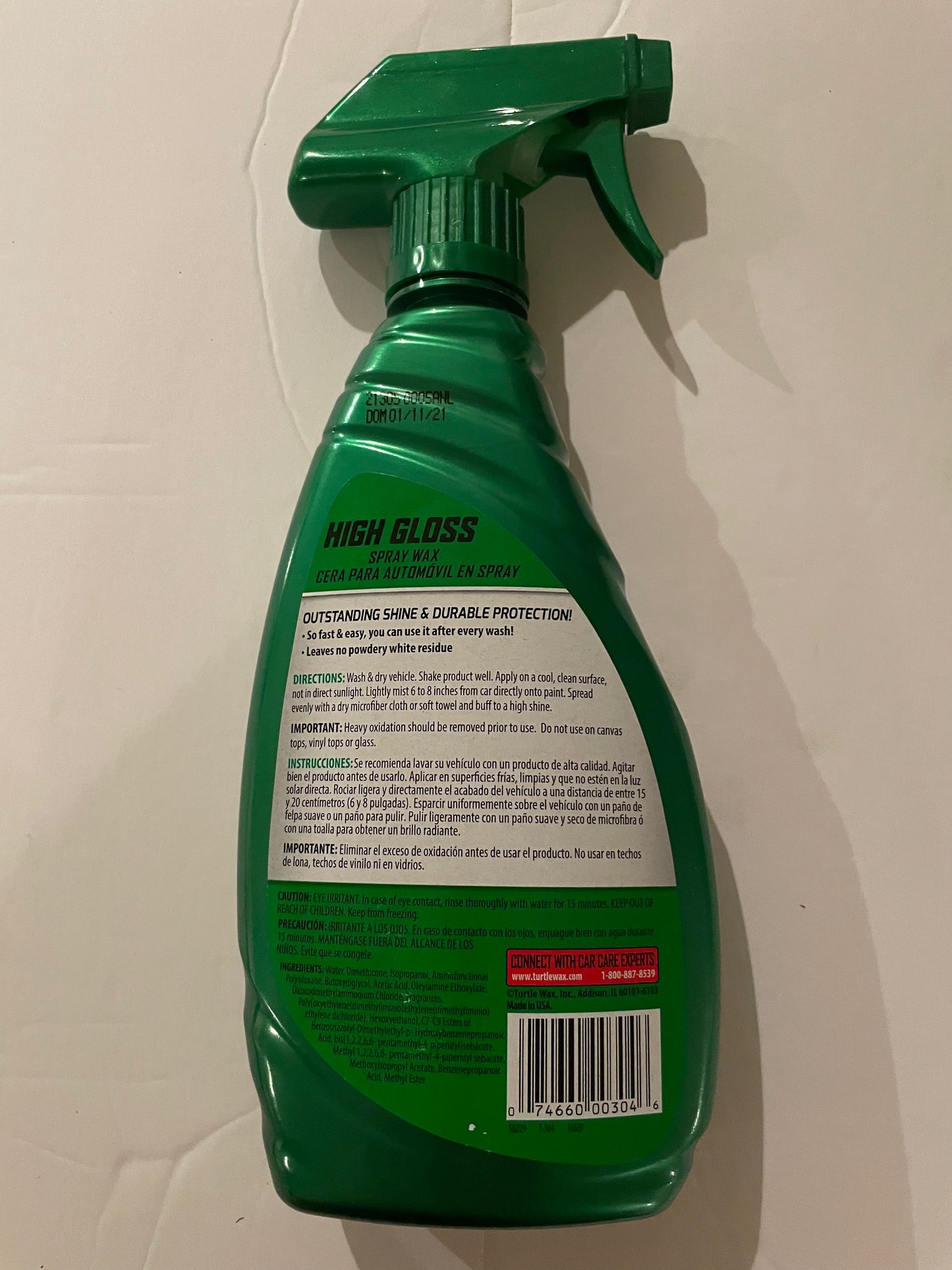 Automotive, Turtle Wax High Gloss Spray Wax