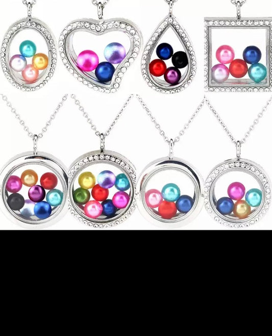Pearl Lockets w/Magnetic Closure