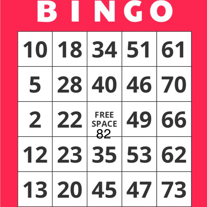 Game, Bingo: 9/19 at 3pm EST