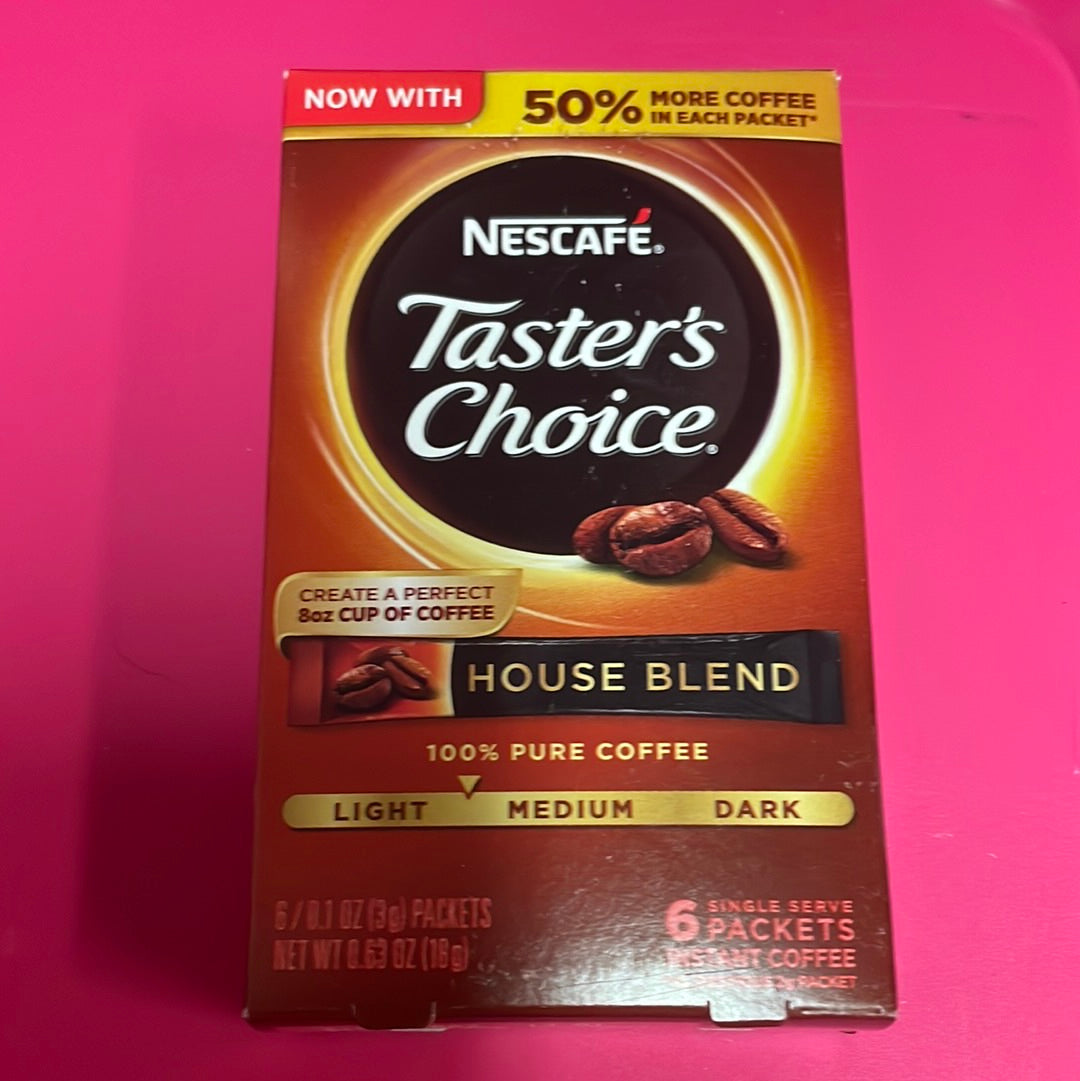 NESCAFE TASTERS CHOICE Instant Coffee Packets, 5 Ct