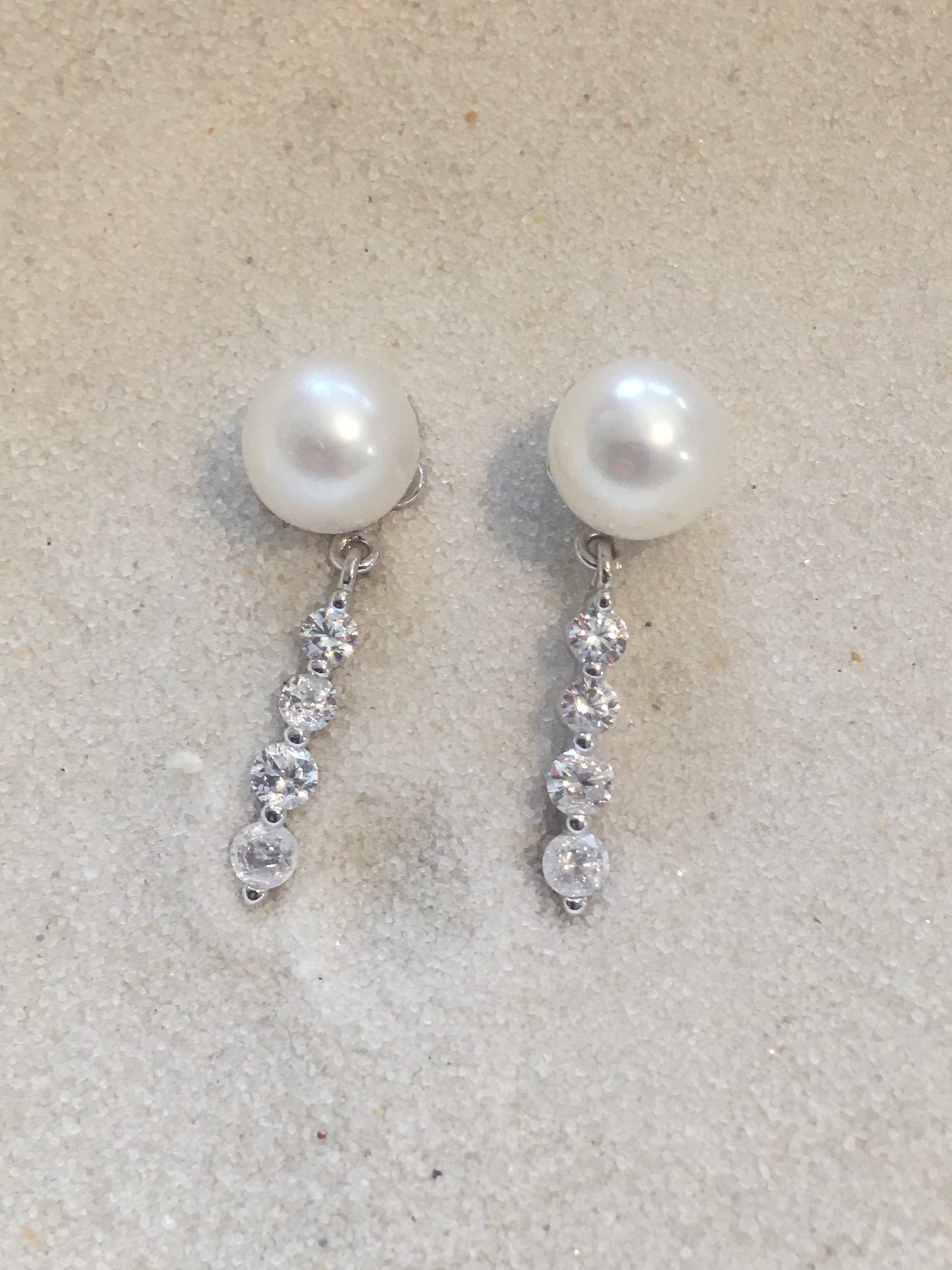 Gem Dangles Earring Mounting (Sterling silver)