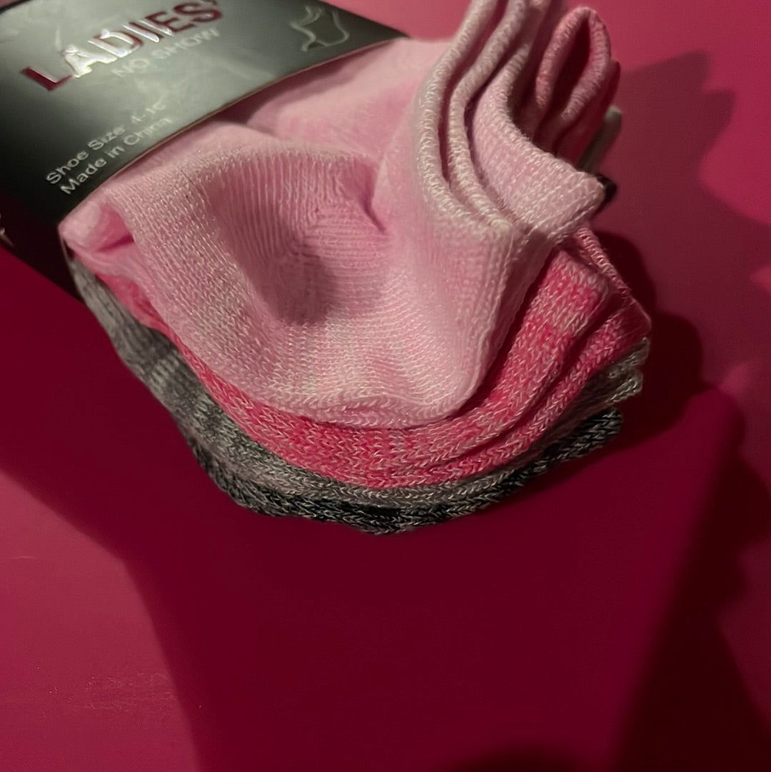 Women’s, Basic No Show Socks, 4 pack
