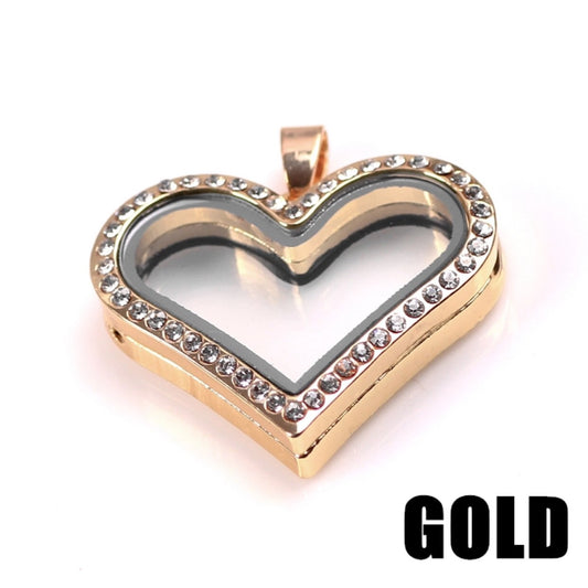Floating Heart Locket w/Magnetic Closure