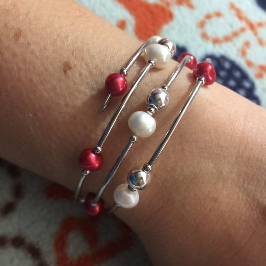 Potato Pearl Wrap Bracelet