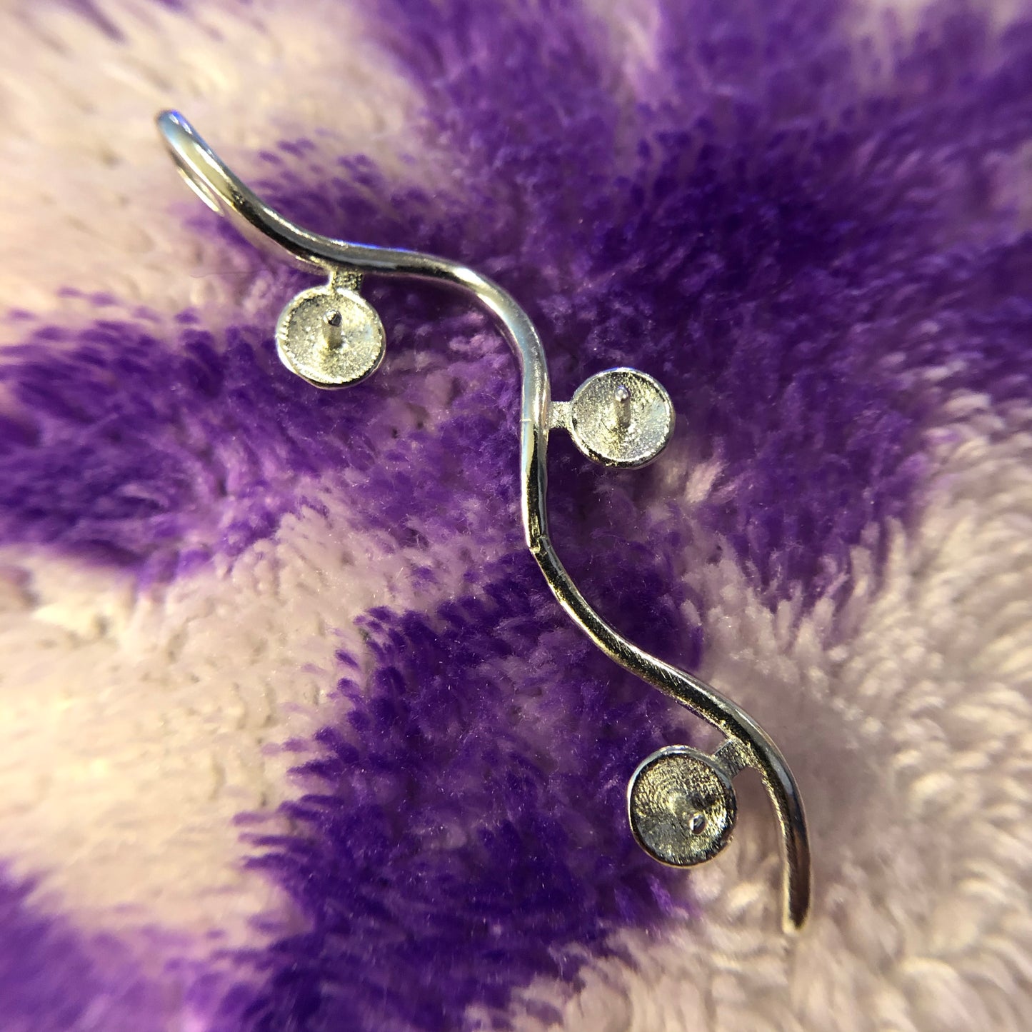 3-Tier Vine Multi-Pearl Necklace (Sterling silver)