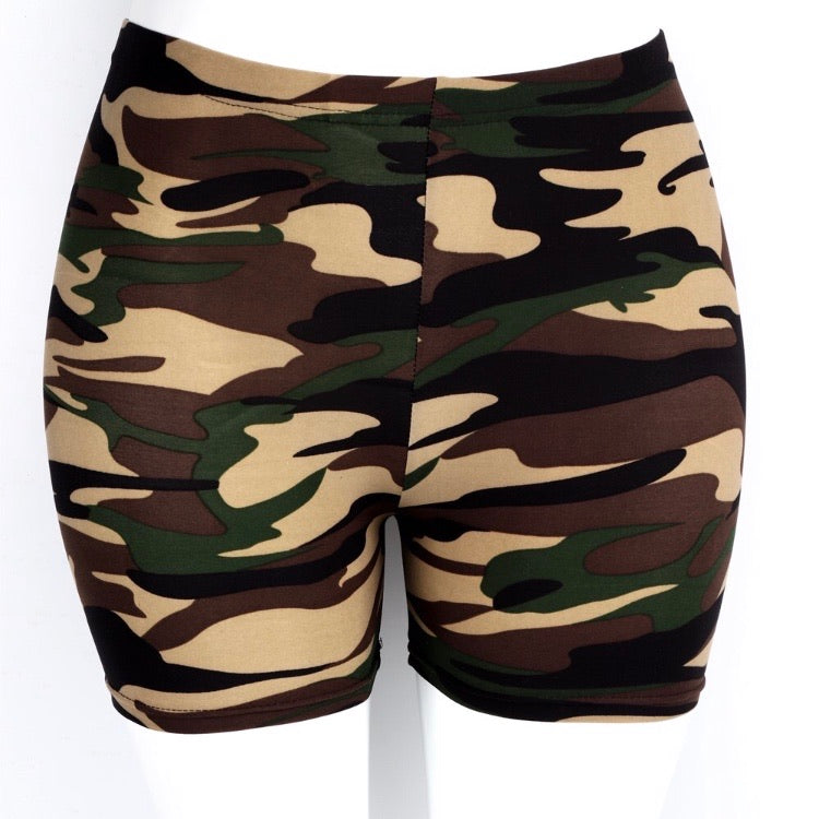 Leggings, Solid Short Shorts