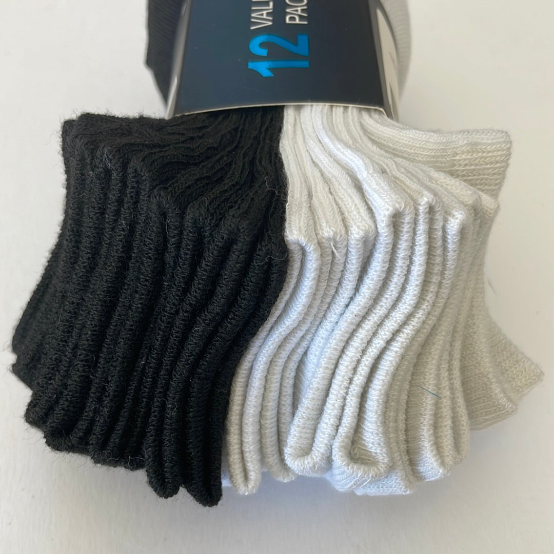Boy’s Low Cut Socks, 12 Ct