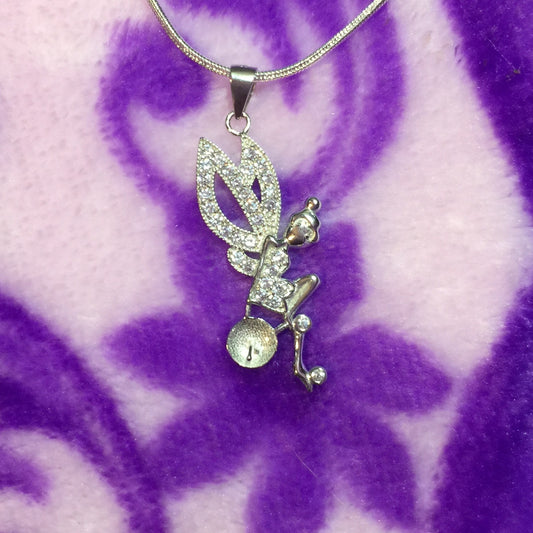 Tinkerbell Single-Pearl Pendant Mounting (Sterling silver)