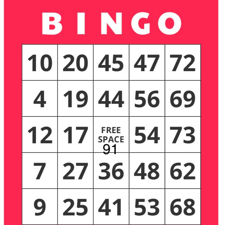Game, Bingo: 9/19 at 3pm EST