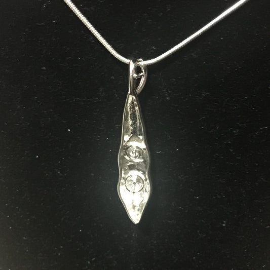 Two Peas In A Pod Double-Pearl Pendant Mounting (Sterling silver)