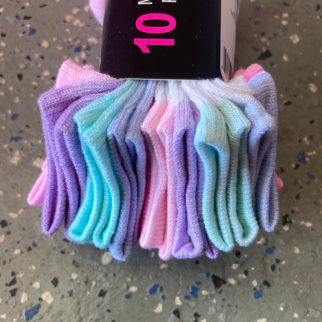 Girl’s No Show Socks, 10 Ct