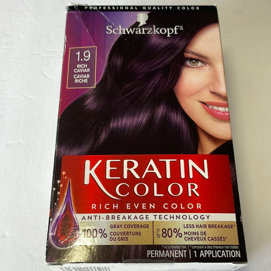 Schwarzkopf Keratin Color Permanent Hair Color