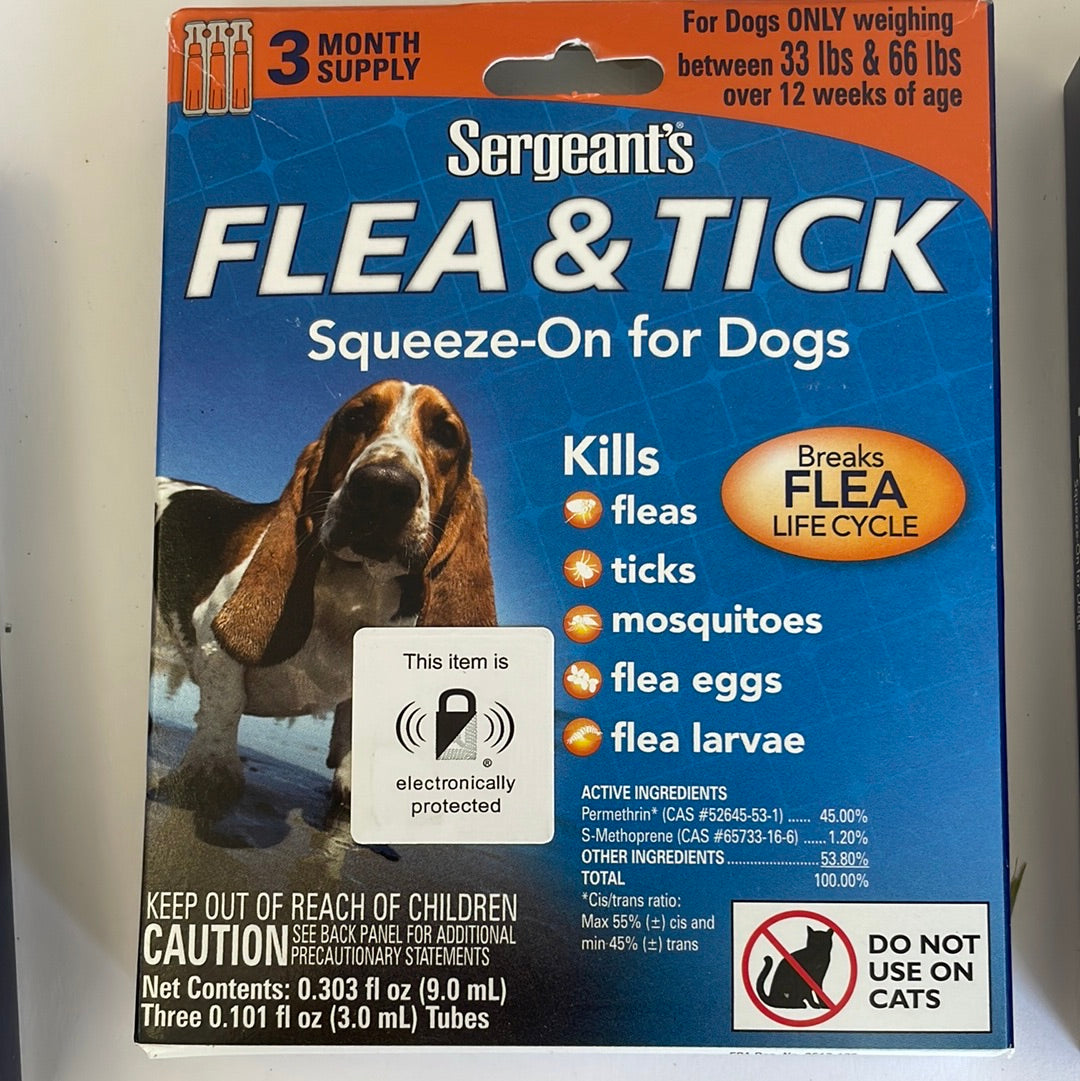Sergeant’s Dual Action Flea & Tick Squeeze On