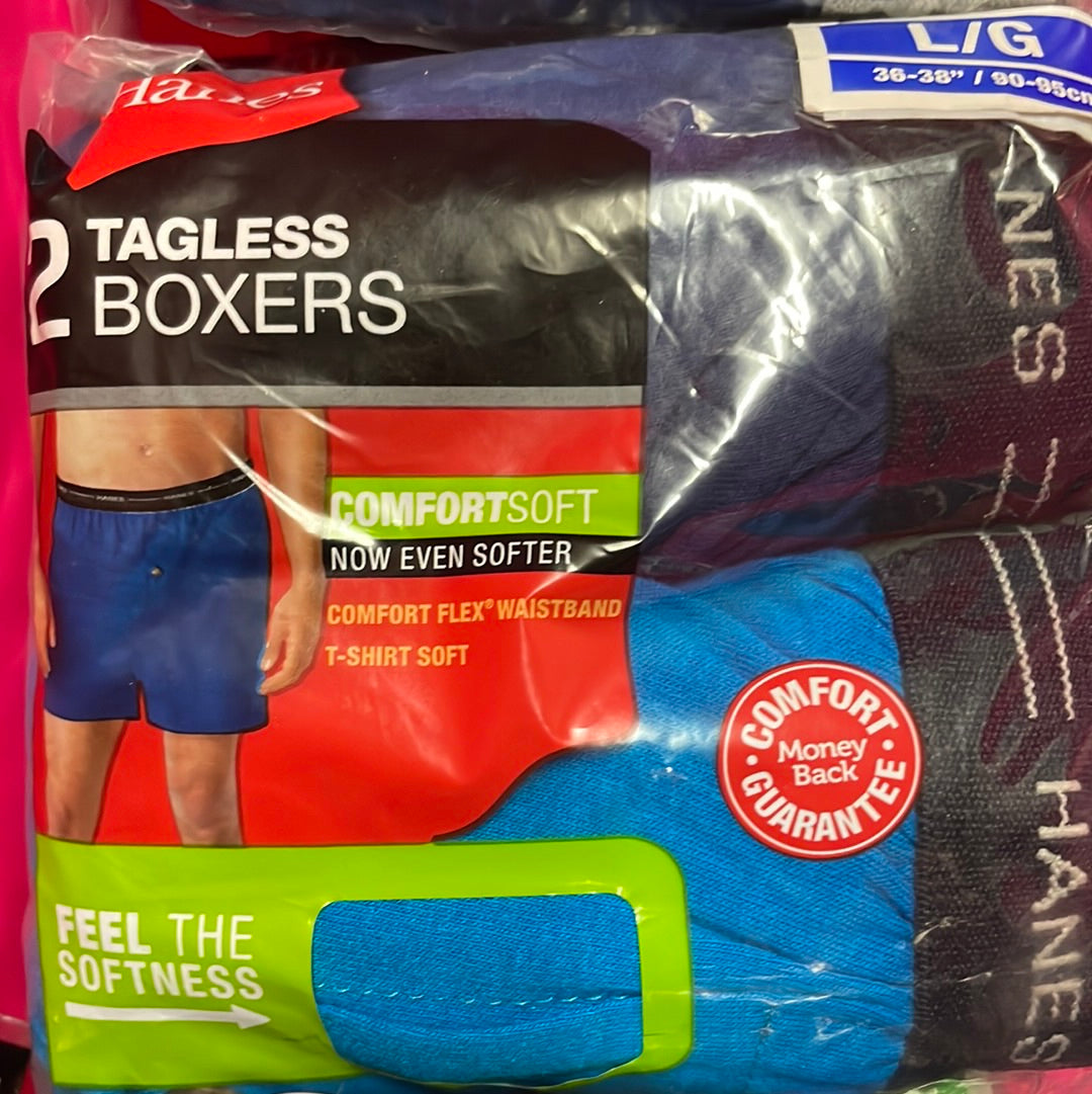 Mens, Hanes Tagless Boxers