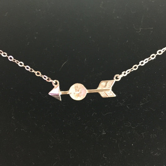 Arrow Single-Pearl Necklace Mounting (Sterling silver)