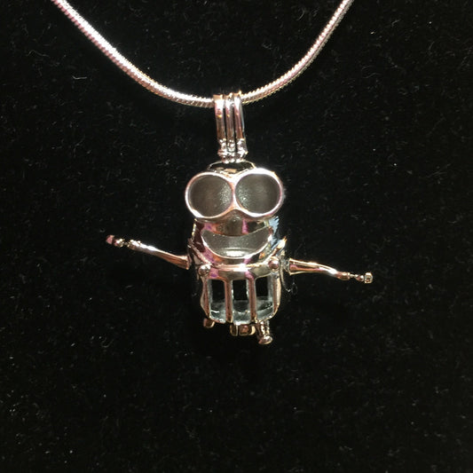 Open Arms Minion Multi-Pearl Cage Pendant (Sterling Silver)