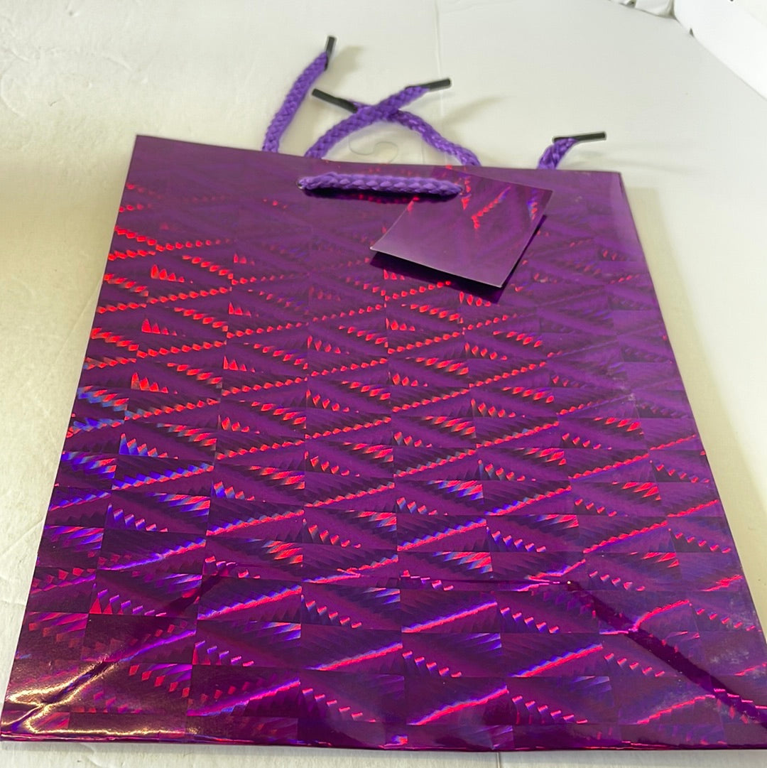 321 Party Medium Gift Bags, Holographic