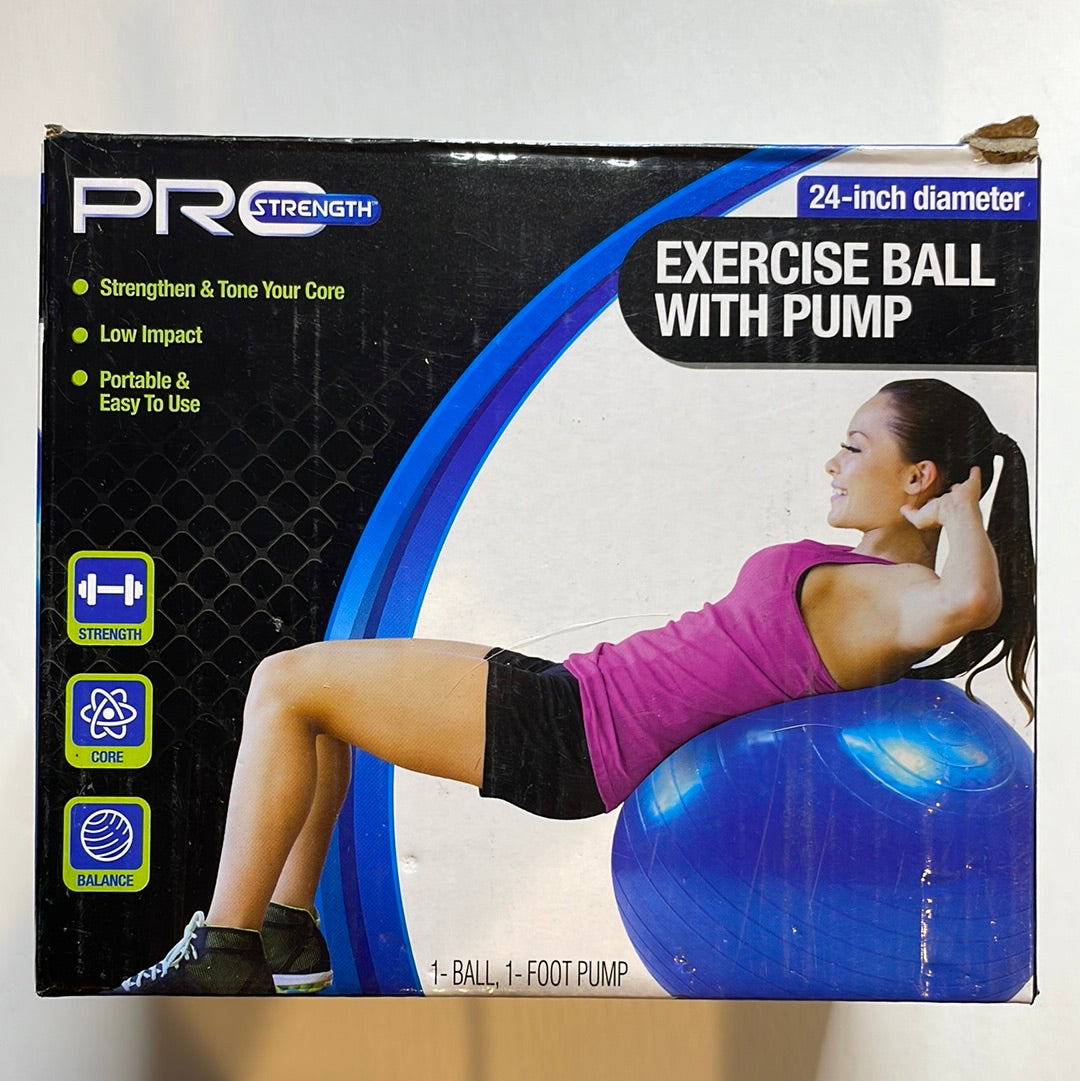 Pro strength exercise 2025 ball with pump