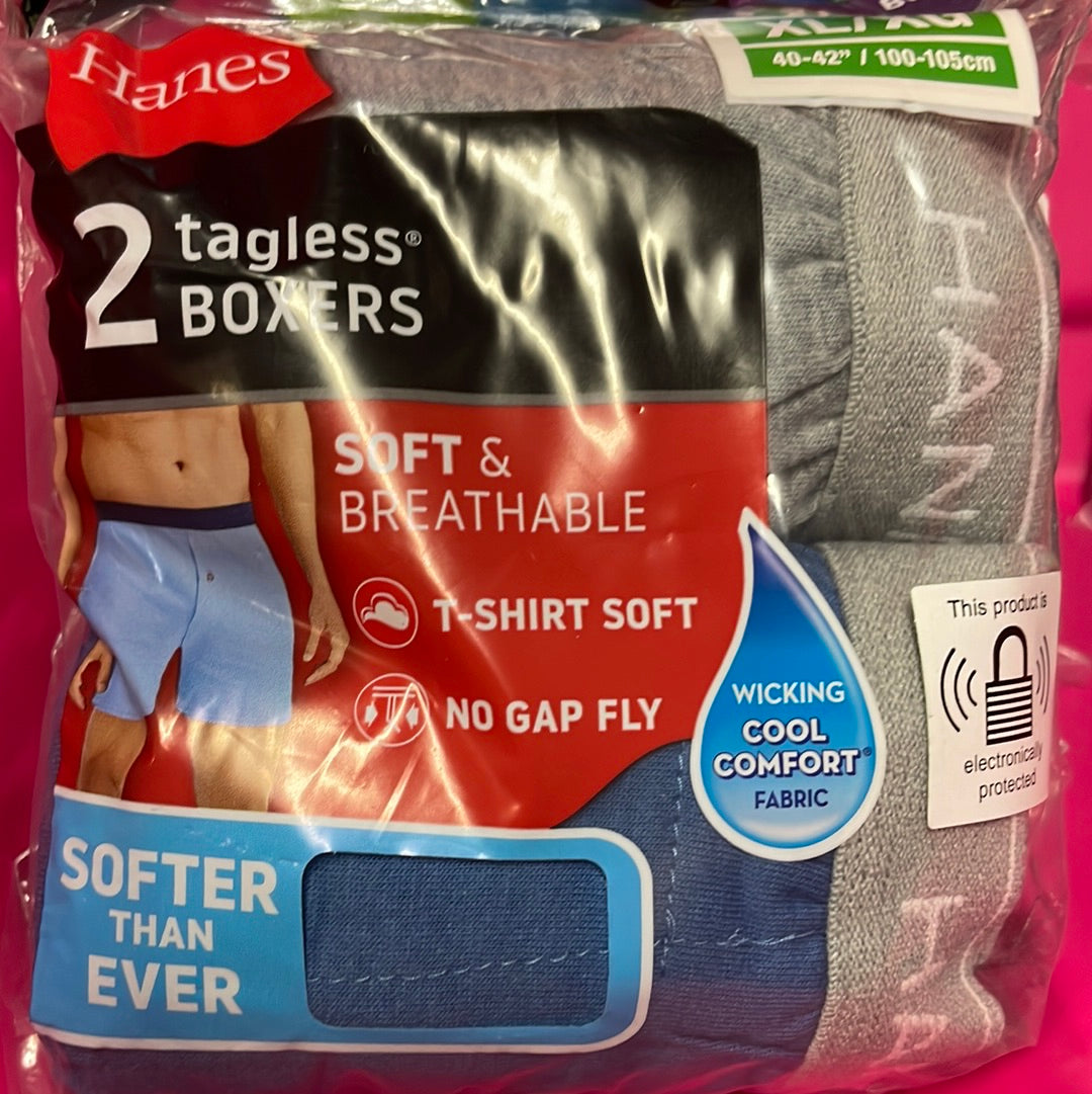Mens, Hanes Tagless Boxers