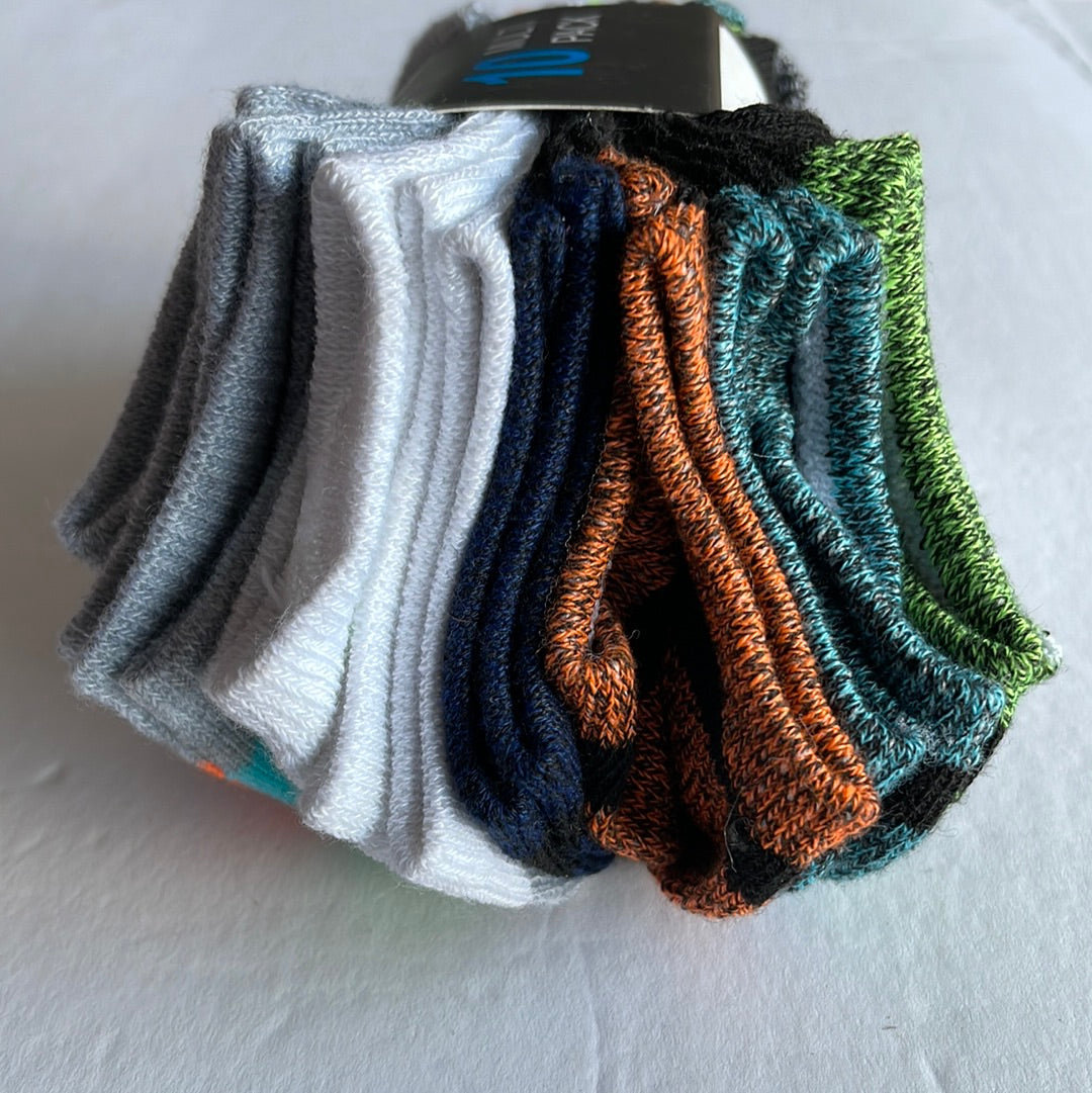 Boy’s Low Cut Socks, 10 Ct