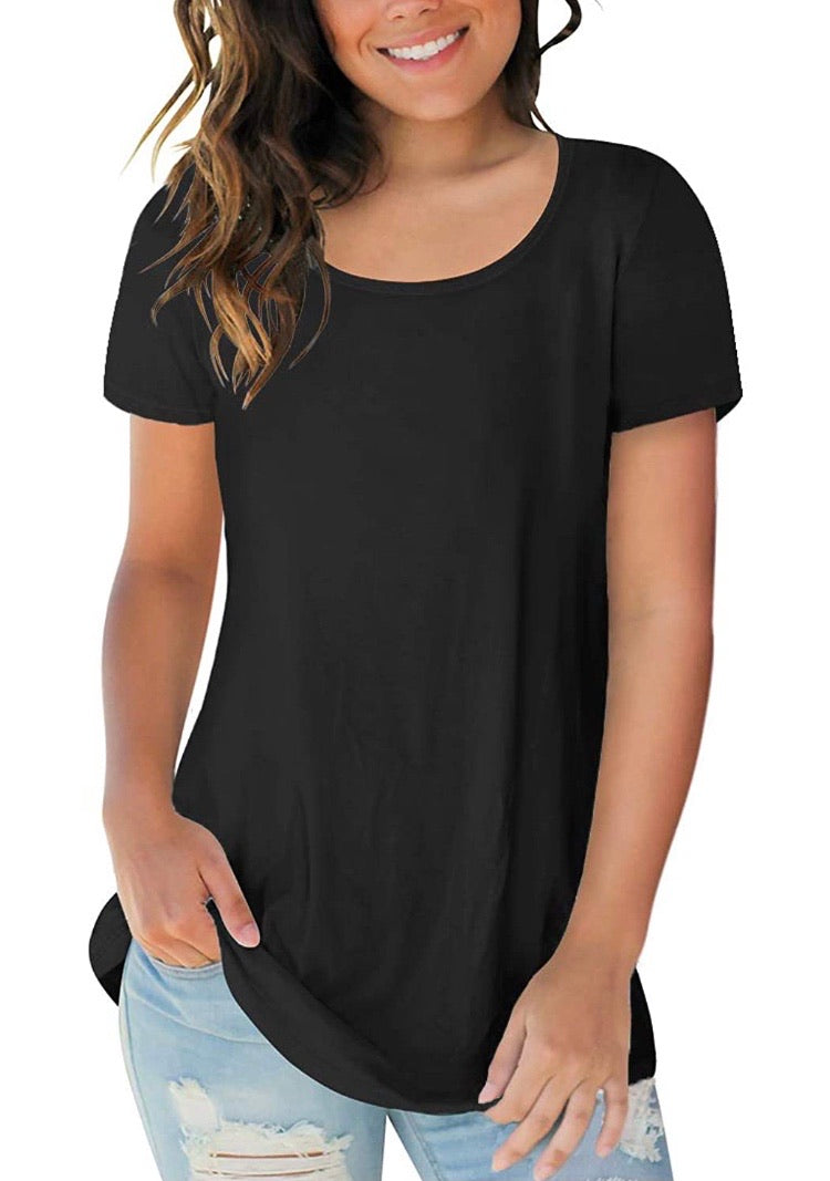 Tops, Short Sleeve Leopard Print