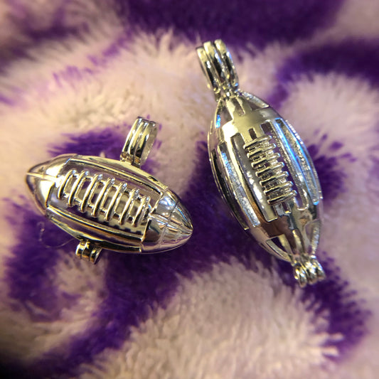 Football / Rugby Multi-Pearl Cage Pendant