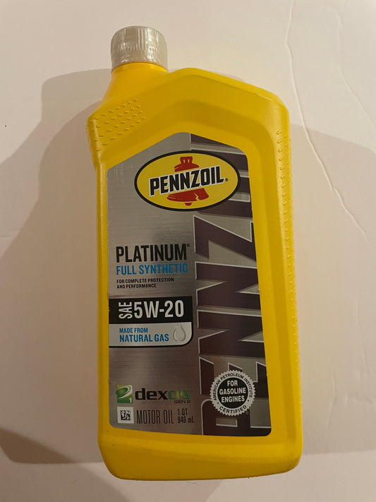 Automotive, Pennzoil Platinum Full Synthetic Motor Oil