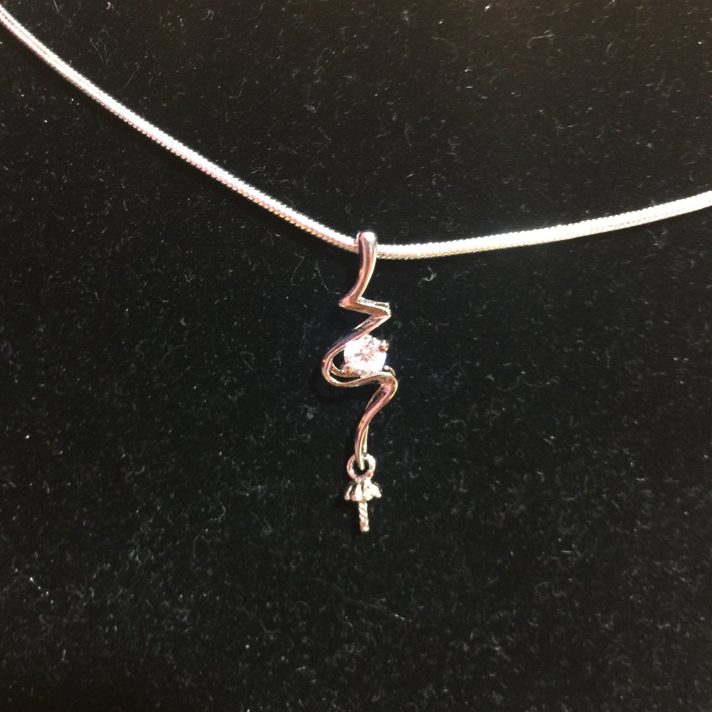 Twisted Pearl Single-Pearl Pendant Mounting (Sterling silver)