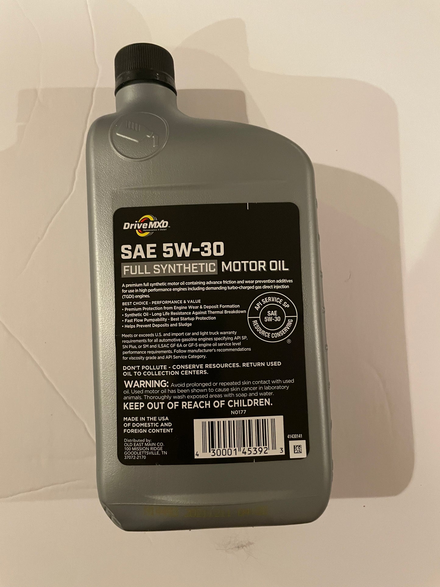 Automotive, Drive MXD Full Synthetic Motor Oil 5W-30