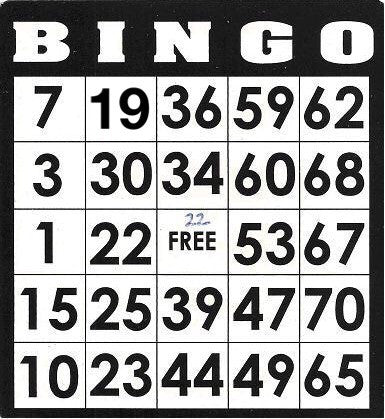 Game, Bingo: 9/19 at 3pm EST