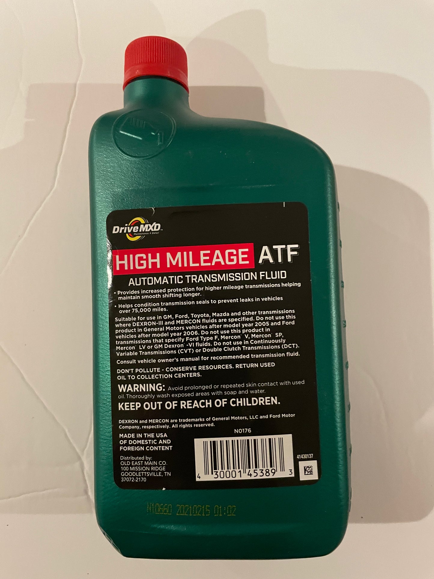 Automotive, Drive MXD High Mileage Automatic Transmission Fluid