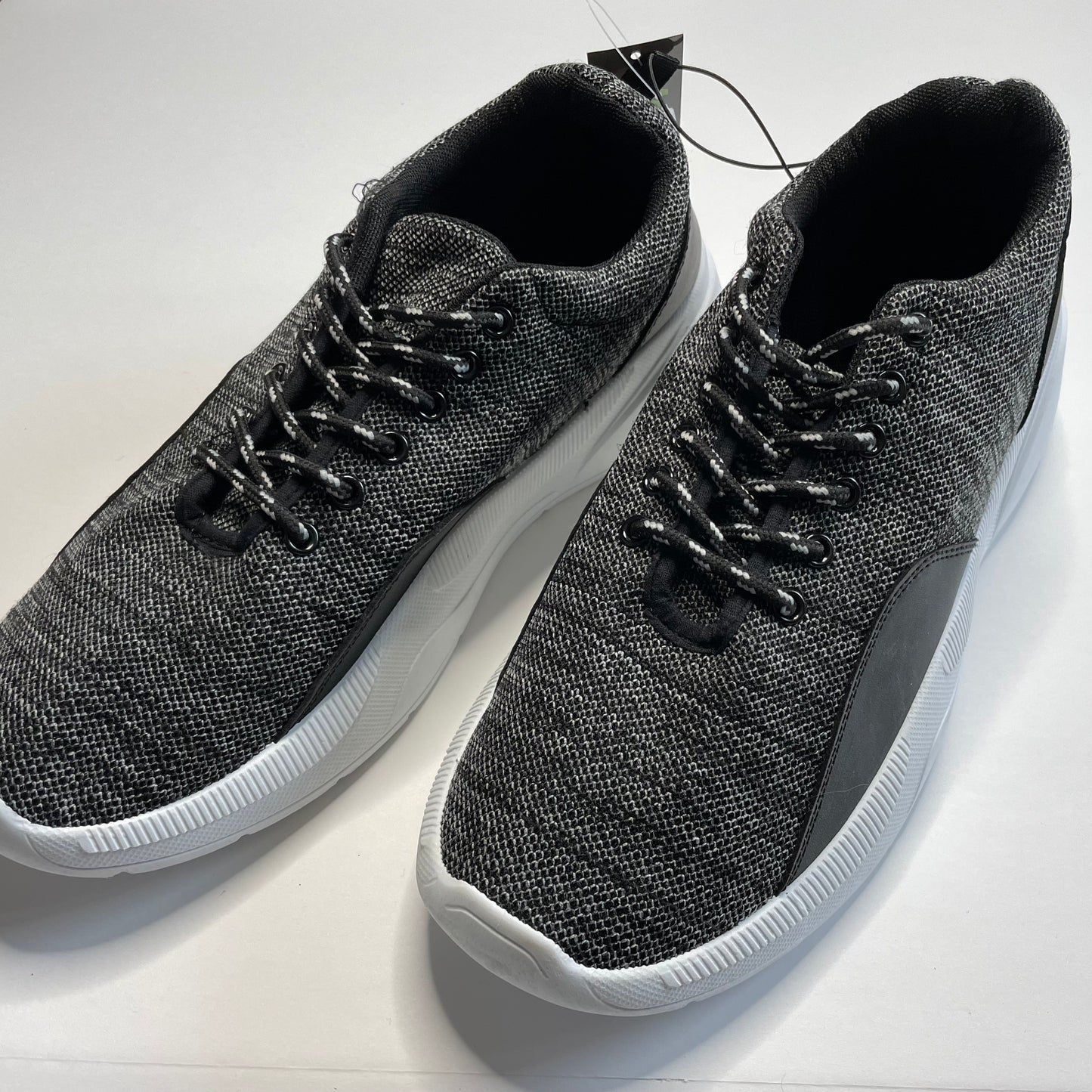 Mens, Zone Pro Lace Up Athletic Black Shoe