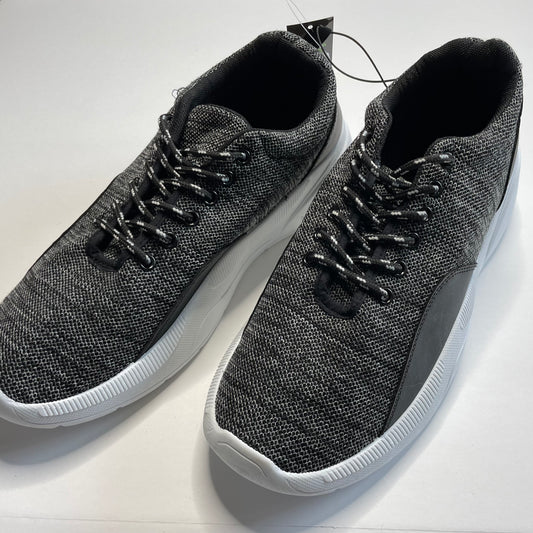 Mens, Zone Pro Lace Up Athletic Black Shoe