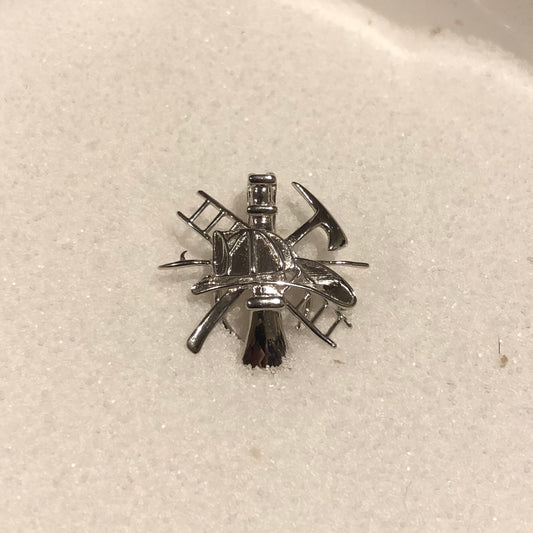 Firefighter Single-Pearl Cage Pendant