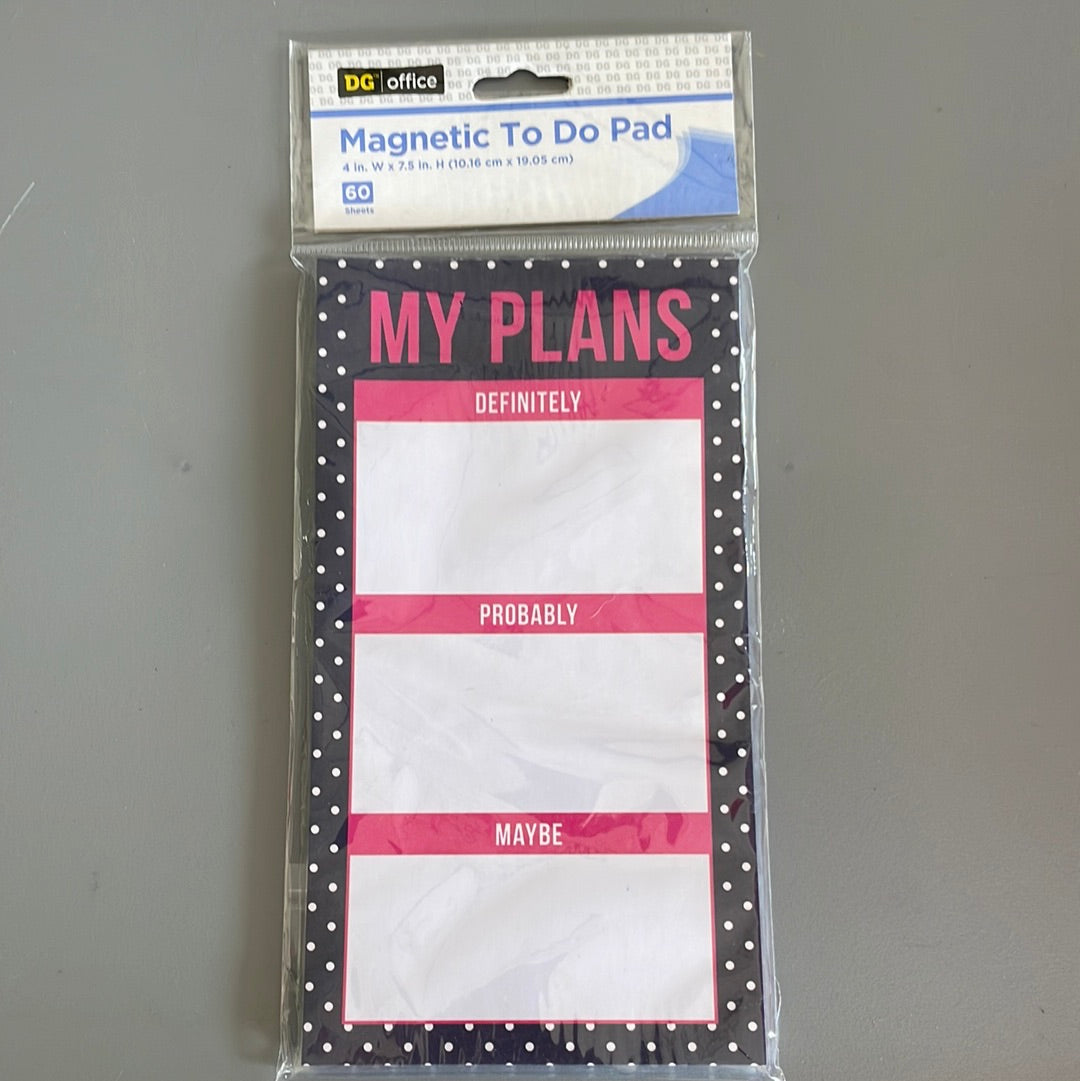 Magnetic To Do Pad
