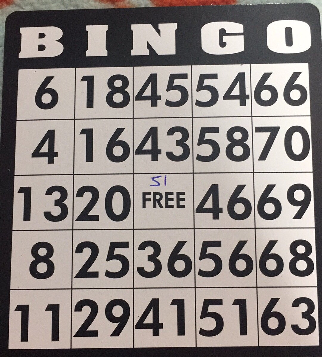 Game, Bingo: 9/19 at 3pm EST