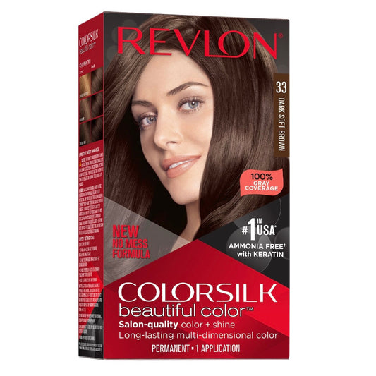 Revlon Colorsilk Permanent Hair Color, No Mess Formula, 1 Pack