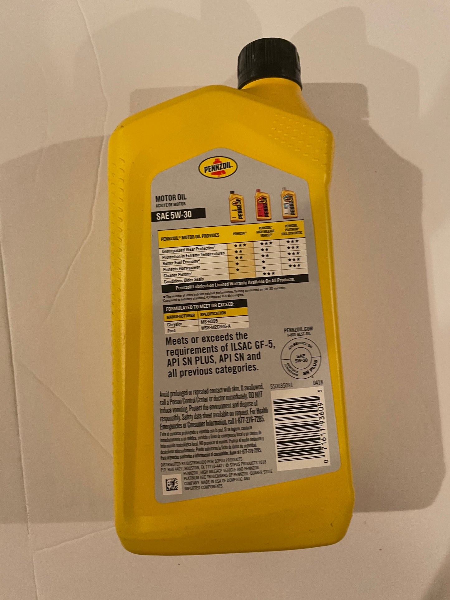 Automotive, Pennzoil Motor Oil