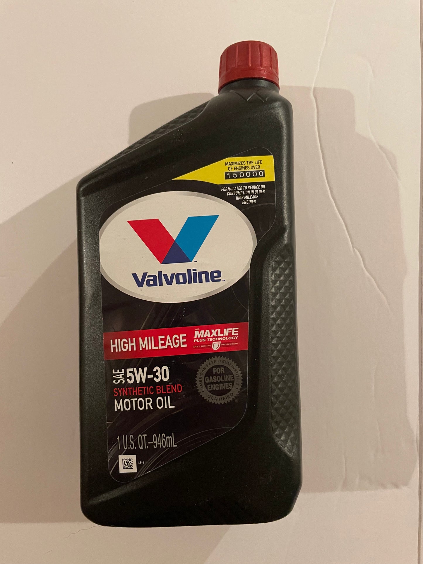 Automotive, Valvoline High Mileage Max Life Synthetic Blend Motor Oil