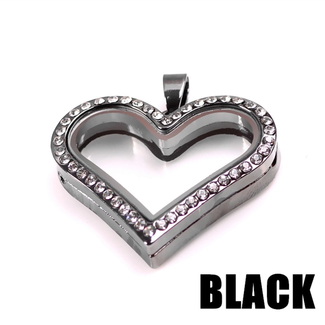 Floating Heart Locket w/Magnetic Closure