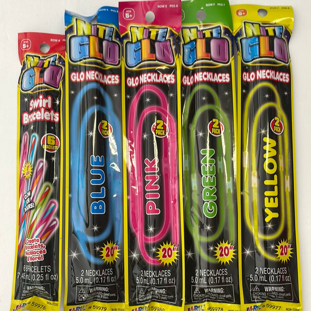 NiteGlo Glo Necklaces And Sticks