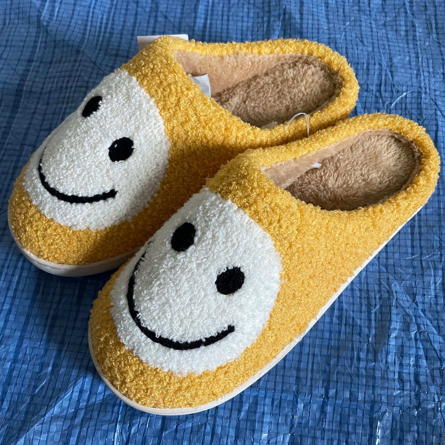 Womens, Smiley Face Slipper Shoe