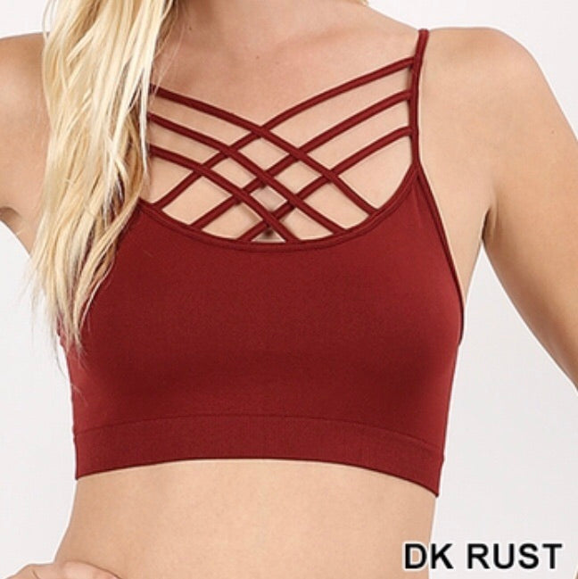 Tops, Triple Criss Cross Bralette