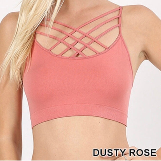 Tops, Triple Criss Cross Bralette