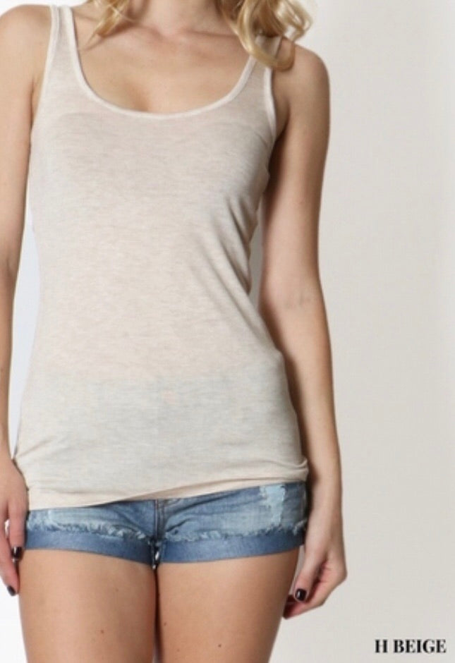Tops, Scoop Back Tank Top