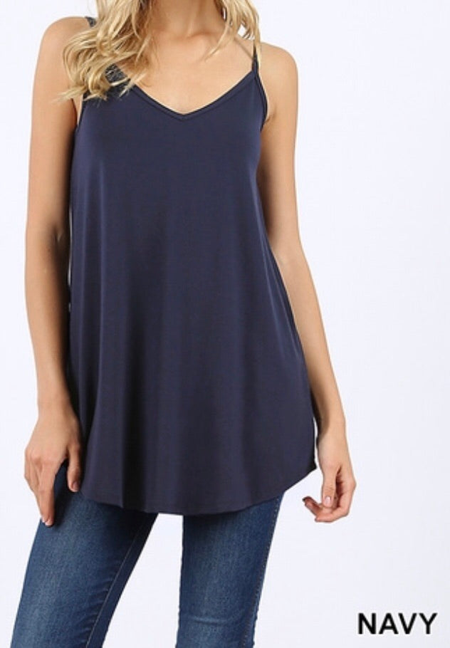 Tops, Reversible Spaghetti Strap Cami